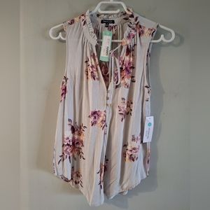 Pink Clover Mahalo Tie-Neck Top XS